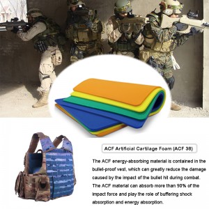 การป้องกันมาตรฐานเกราะทหารกระสุนเสื้อกันกระสุนเสื้อกั๊กเบาะวัสดุ (ACF)